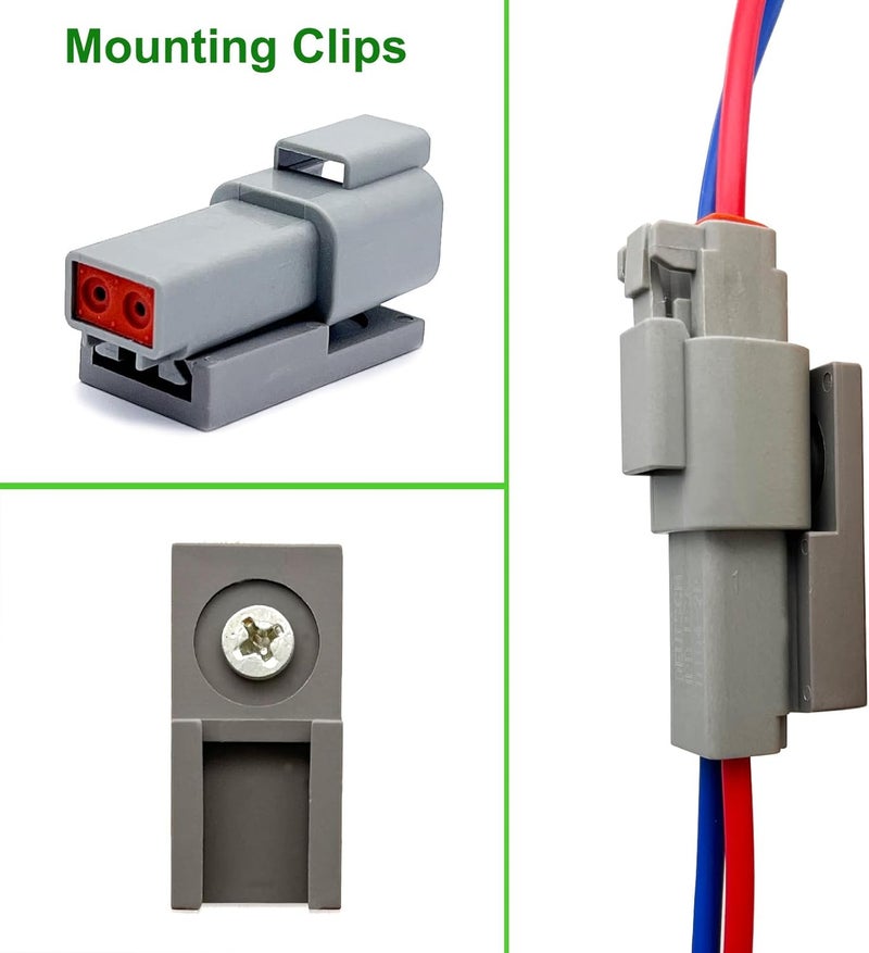 Twippo Deutsch Connector Kit 18 Sets, 2/3/4 Pin DT Connector Kit, Automotive Electrical Waterproof Wire Connectors, Electrical Connectors Kit with 16# Stamped Contacts for Car RV Truck Wiring 22-16AWG - Image 5